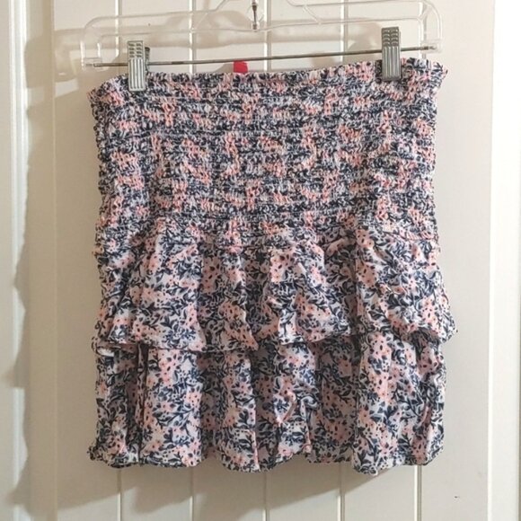 Divided by H&M flower pattern ruffle womens skirt size 10 - Picture 1 of 5